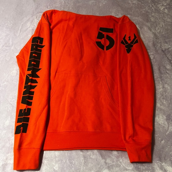 Orange Graphic Hoodie - Picture 2 of 3